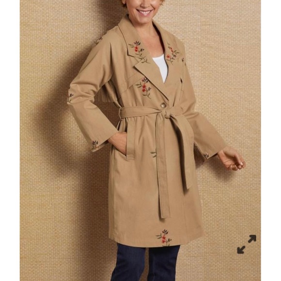 Soft Surroundings Tallie Trench Coat - Picture 8 of 8